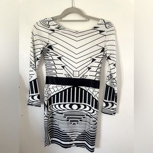 Unique and Form Fitting Geometric Dress
